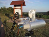 Laser-Empf&auml;nger n. DL8TP, 1 x Avalanche- 1 x Pin-Diode, jeweils mit Optik, Prisma und Scheinwerfer zum besseren Auffinden